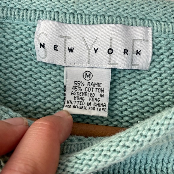 Vintage New York Style Knit Oversized Sweater - Picture 12 of 14